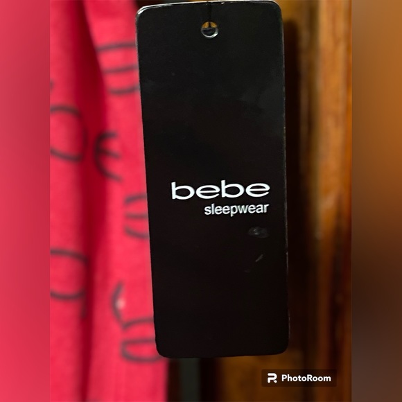 NWT•Bebe Women’s Plus Pink T-Shirt Nightgown - Picture 4 of 8